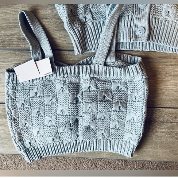 JustFab Cropped Cardigan Set NWOT - Picture 6 of 8